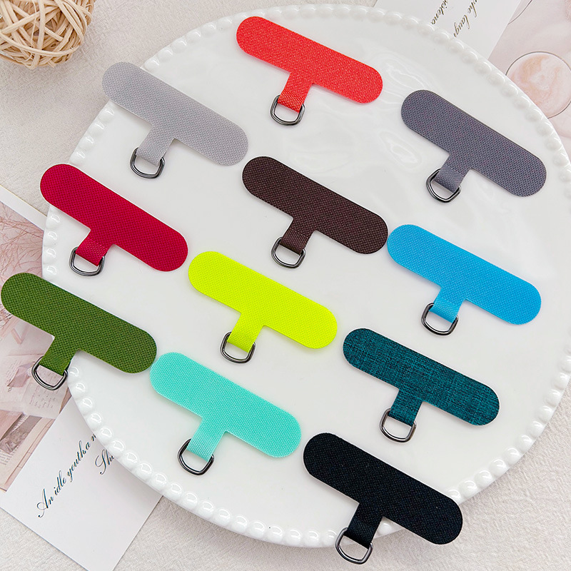 Factory Direct Sales Mobile Phone Lanyard Gasket Fixed Gasket Mobile Phone Case Lanyard Patch D Buckle Gasket Anti-Back Patch Clip