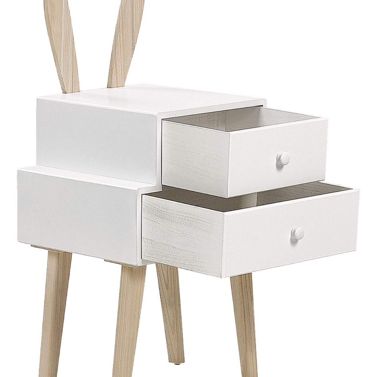 Phoenix Cute Children's Bedside Table Rabbit Shape Suitable for Children's Bedside Table Storage Storage Toys Etc