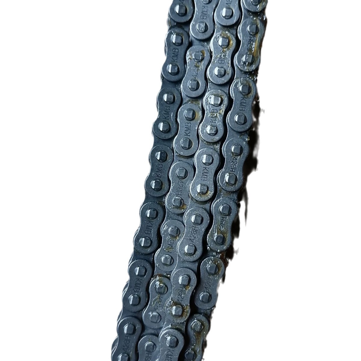 Manufacturer Customizes and Processes Motorcycle Chains 420/428/428H/520/520H/530 in Gold Electroplating and Natural Color