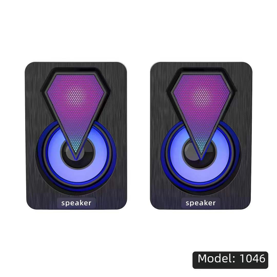 Good sound quality computer RGB luminous speaker computer multimedia usb subwoofer desktop game audio wholesale