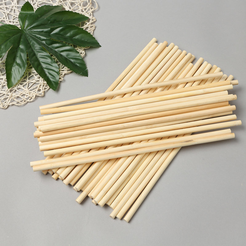 Handmade DIY building model material small round stick bamboo stick bamboo round stick bamboo stick bamboo stick bamboo stick thin bamboo stick home decoration