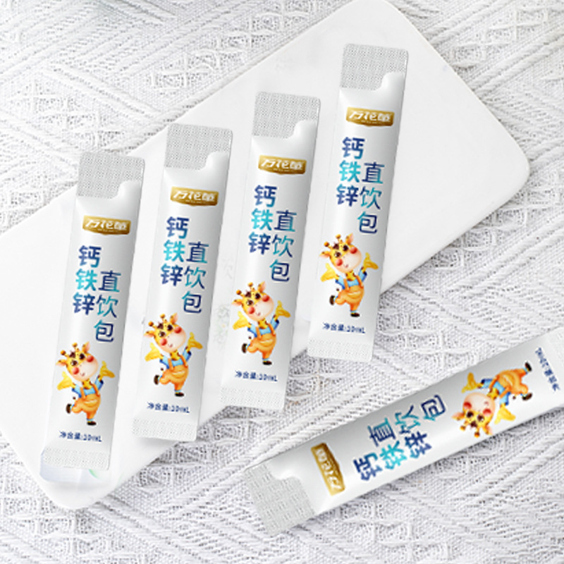 Calcium, Iron and Zinc Oral Liquid Direct Drinking Package Oem Customized Special Dietary Processing Kidsren's Liquid Calcium, Iron and Zinc Sports