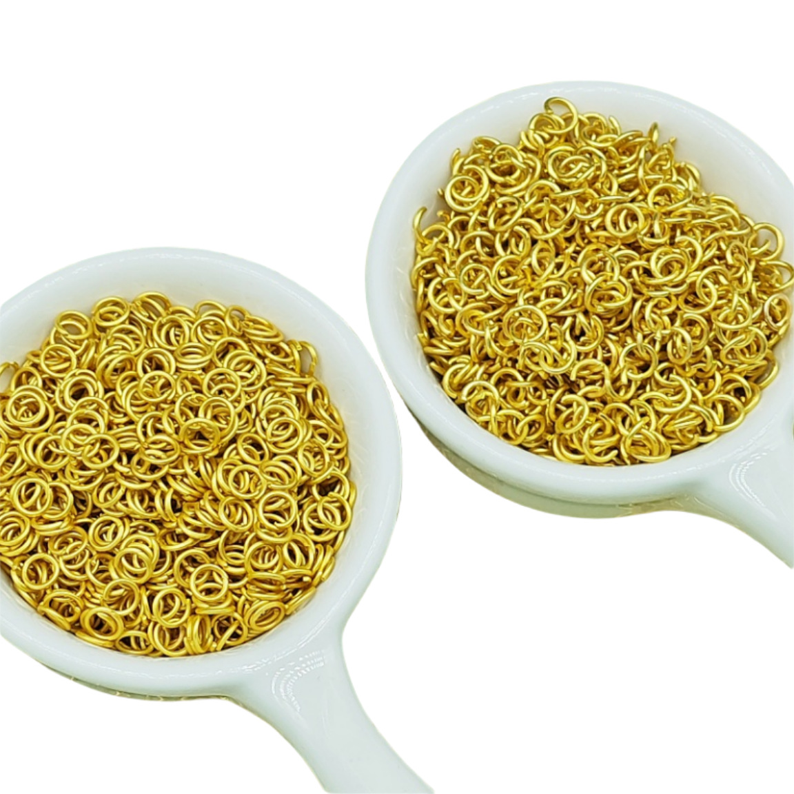 Color retaining matte ancient fasa gold open ring necklace bracelet connection closed ring handmade diy jewelry accessory buckle