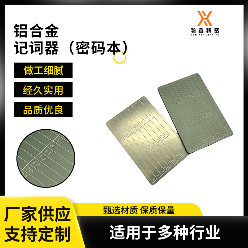 Запоминающее устройство из алюминиевого сплава (книга паролей) 2025, новая механическая книга паролей для биткойнов, оптовая продажа