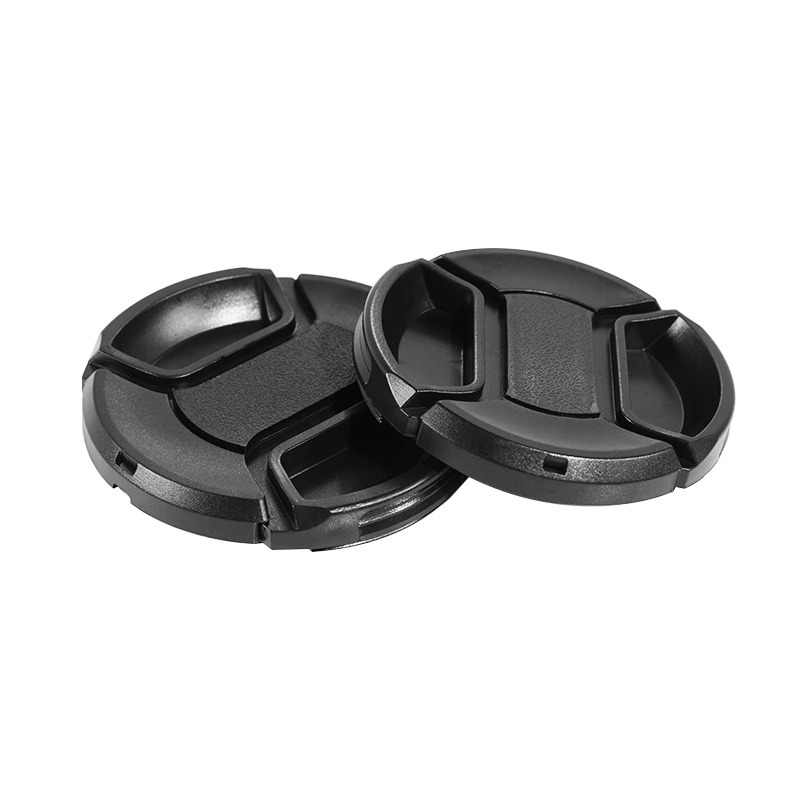 Lens Cap, Plain Lens Cap, 49/52/58/62/67/72mm Camera Protective Cap with Anti-Lost Strap