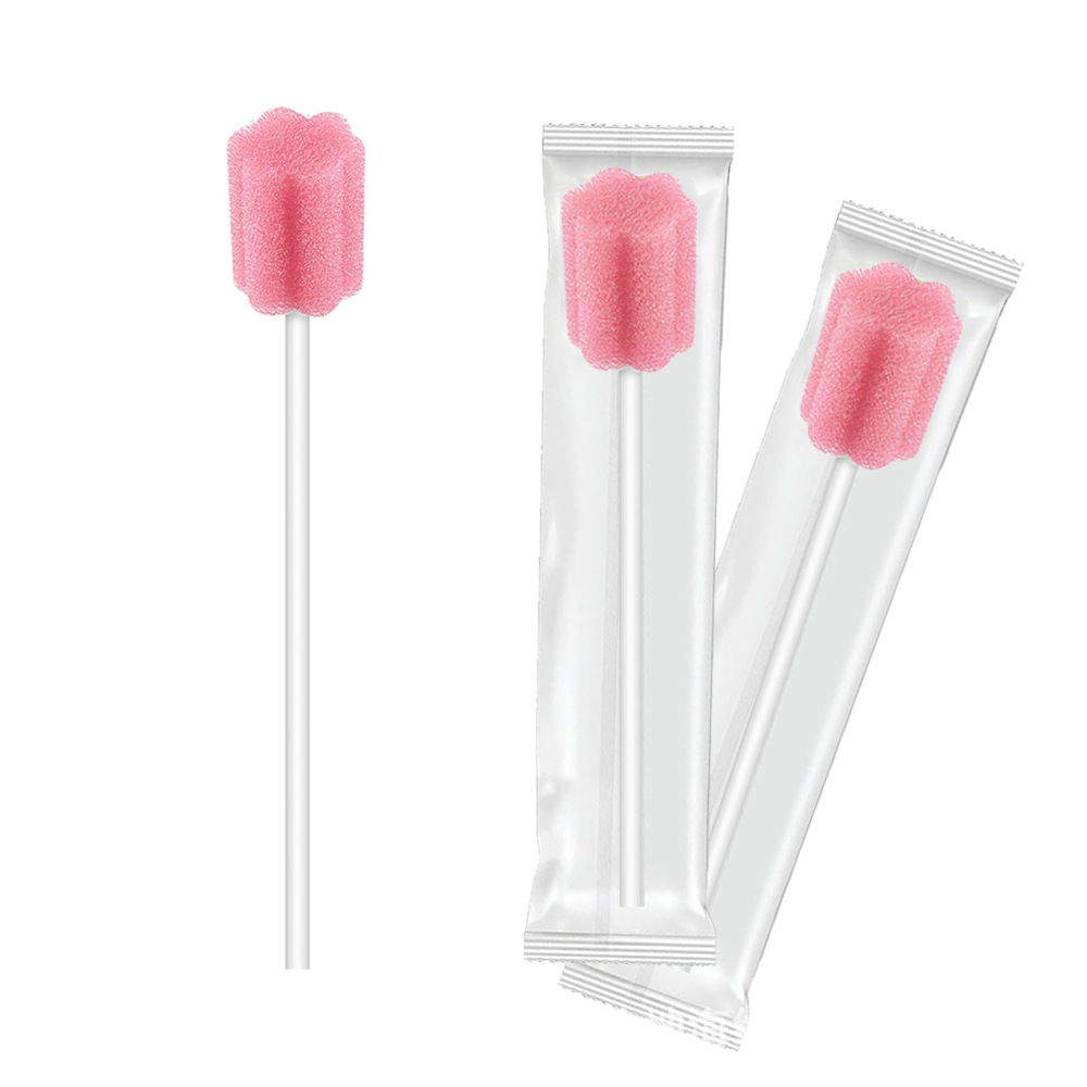 Independently Packaged Oral Cleaning Sponge Stick Pink Amazon Munkcare Disposable Sponge Brush 50 Boxes