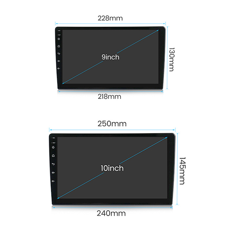 Cross-Border Universal 9inch 10.1inch Navigation Tempered Film Modified Screen Film with Added Android Car System Tempered Film Wholesale