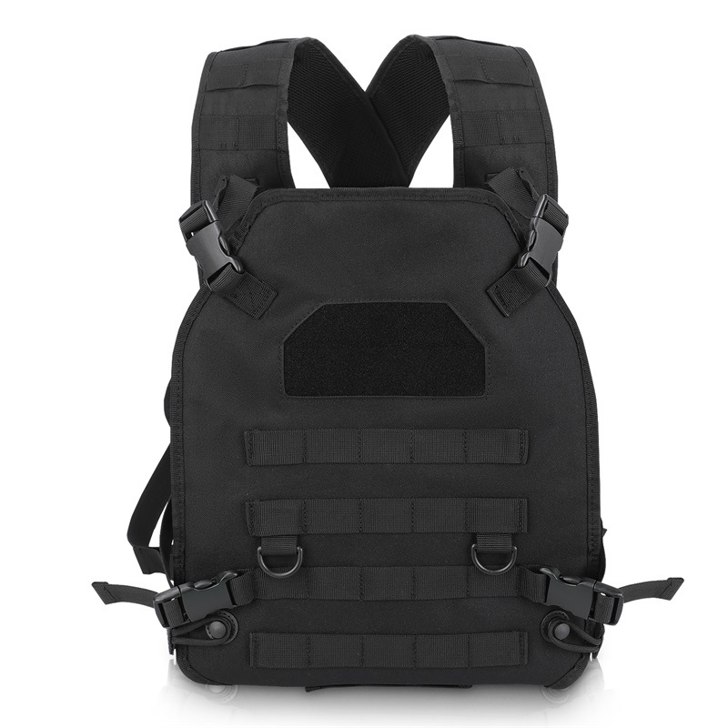 In stock baby walking artifact baby carrier black 900D polyester material load-bearing baby front carrier