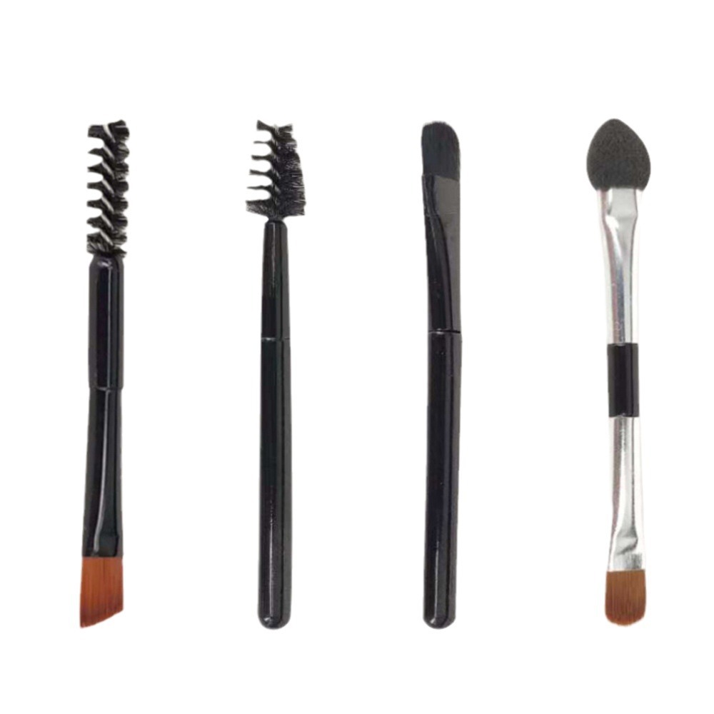 Mini Double Eyebrow Brush Short Portable Soft Brush Eyebrow Beauty Makeup Tool Beginner Spiral Eyelash Brush