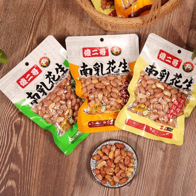 Fried Peanut Strange Flavor Hu Dou Silly Second Brother Spicy Spicy Orchid Bean Southern Milk Peanut Spicy Snacks Wholesale