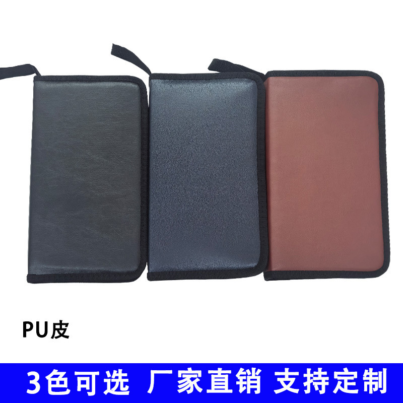 В наличии Чехол для дисков на 80 мест Из искусственной кожи Чехол для автомобильных дисков Коробка для хранения DVD Пыле- и водонепроницаемая Кросс-бордер