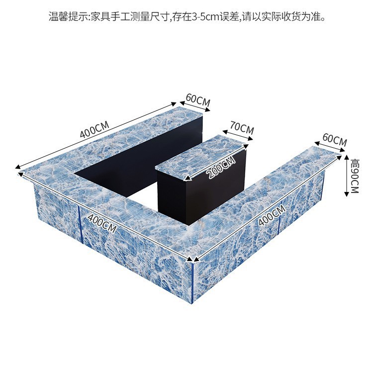 Bar Luminous Bar Outdoor Furniture Natural Jade Creative Bartending Bar Party Party Marble Bar