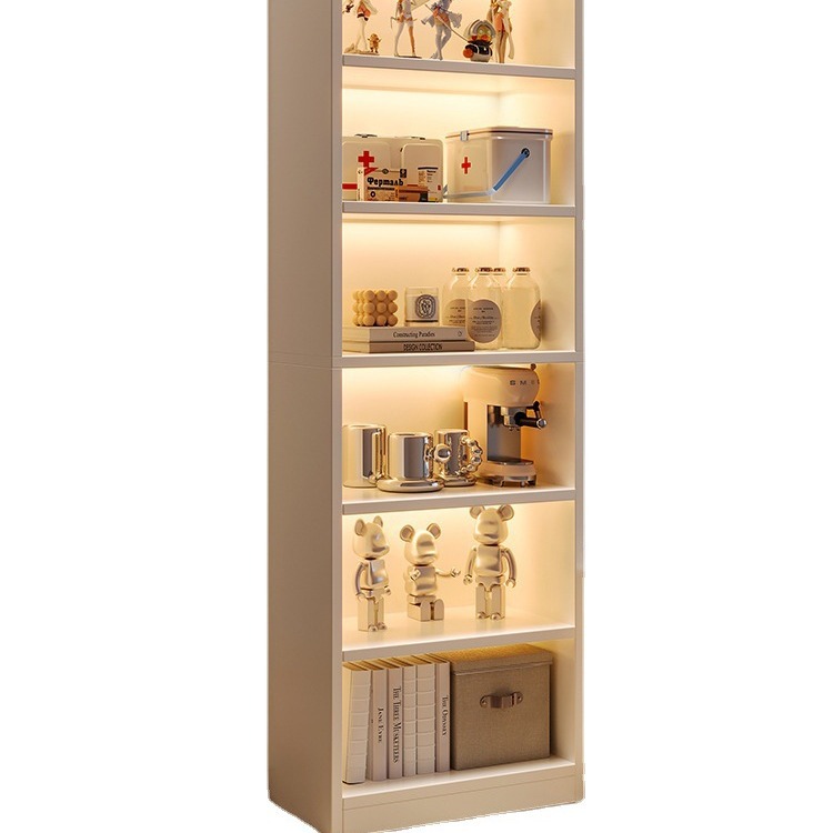 TV Cabinet Storage Rack Household Bookshelf Simple Floor-Standing Storage Aisle Cabinet Living Room Multi-Layer Corner Bookcase