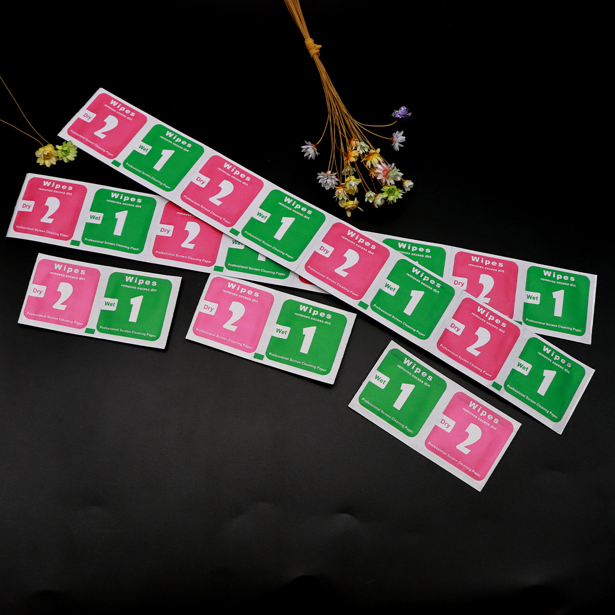 Alcohol Bag 1+2 Dry and Wet Bag Alcohol Cotton Mobile Phone Cleaning Bag Mobile Phone Tempered Film Film Tool Bag Screen