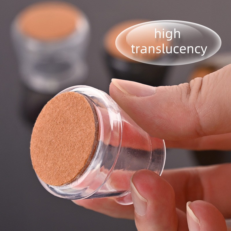 Утолщенные бесшумные накладки на ножки столов и стульев с интегрированным силиконовым войлоком для защиты пола