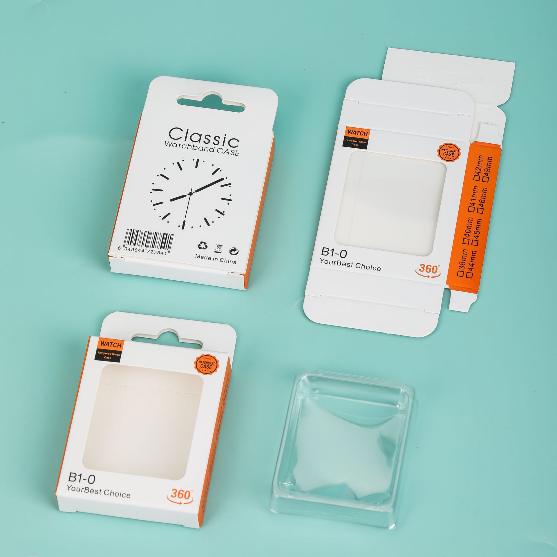 in stock Apple Watch Watch Case Protective Case Packaging Neutral Color Box Blister with Inner Support Packaging Box