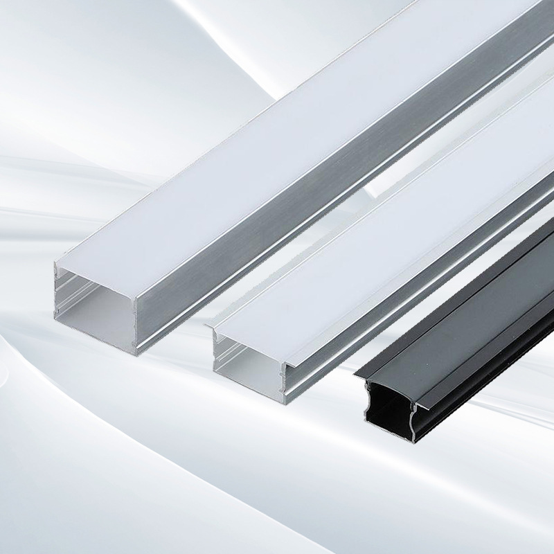 Led line lamp line lamp embedded lamp slot aluminum slot open and concealed linear lamp with black linear lamp bar