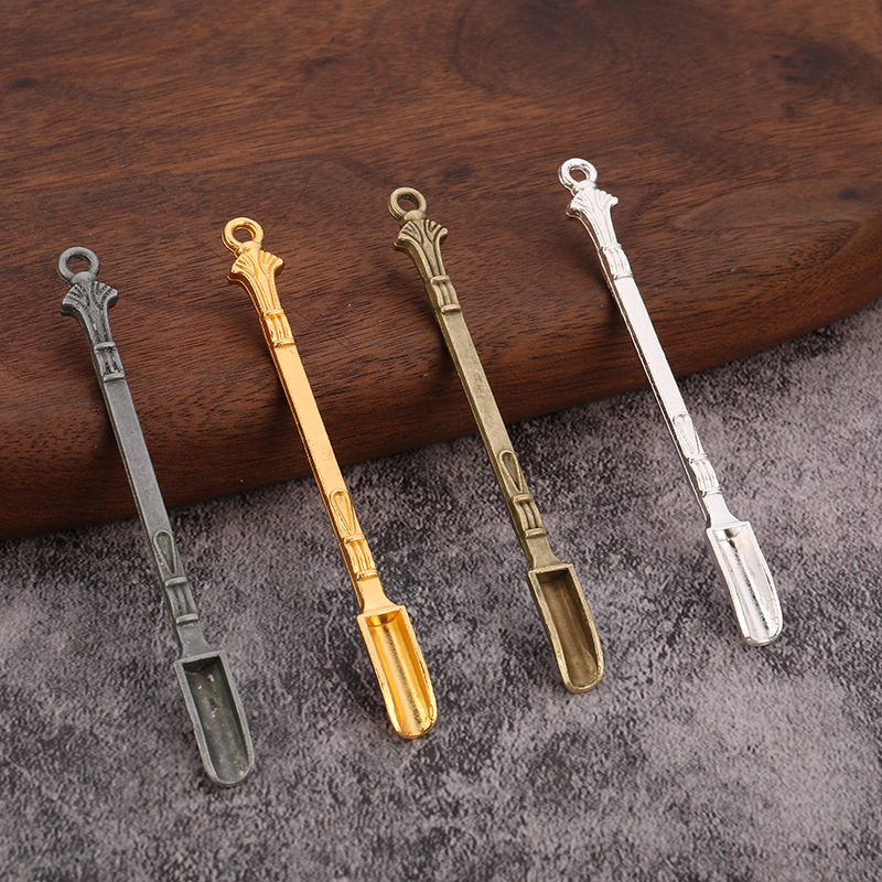 Новая популярная портативная металлическая лопатка для курения, аксессуары для трубки, мини-ложка для нюхательного табака