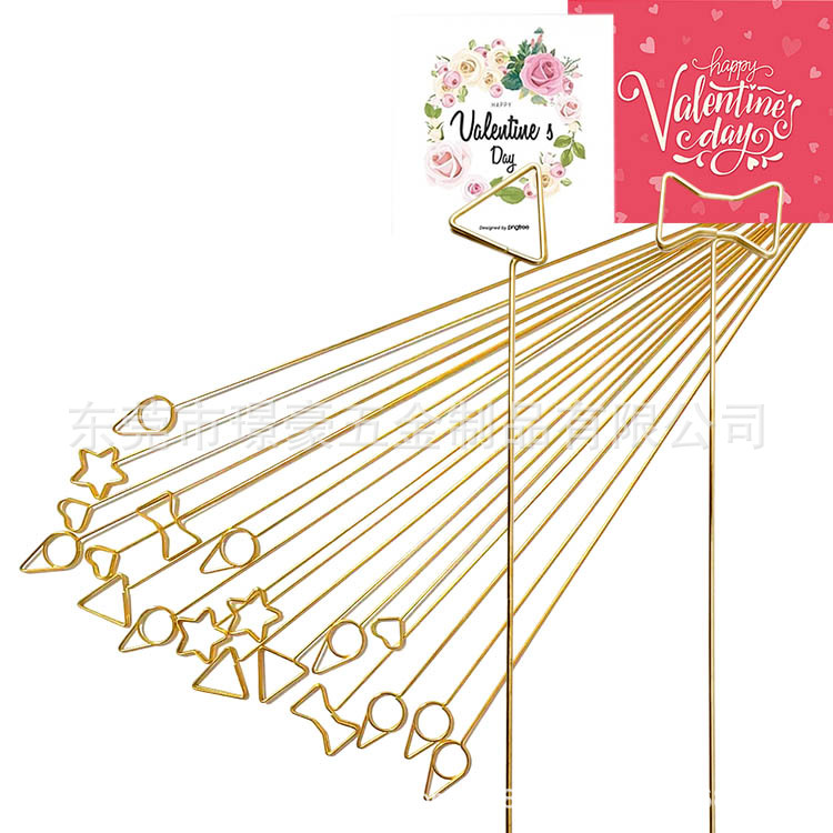 Cute Girly Floral Small Round Message Holder, Small Heart Flower Card Holder, Business Card Holder, Memo Holder