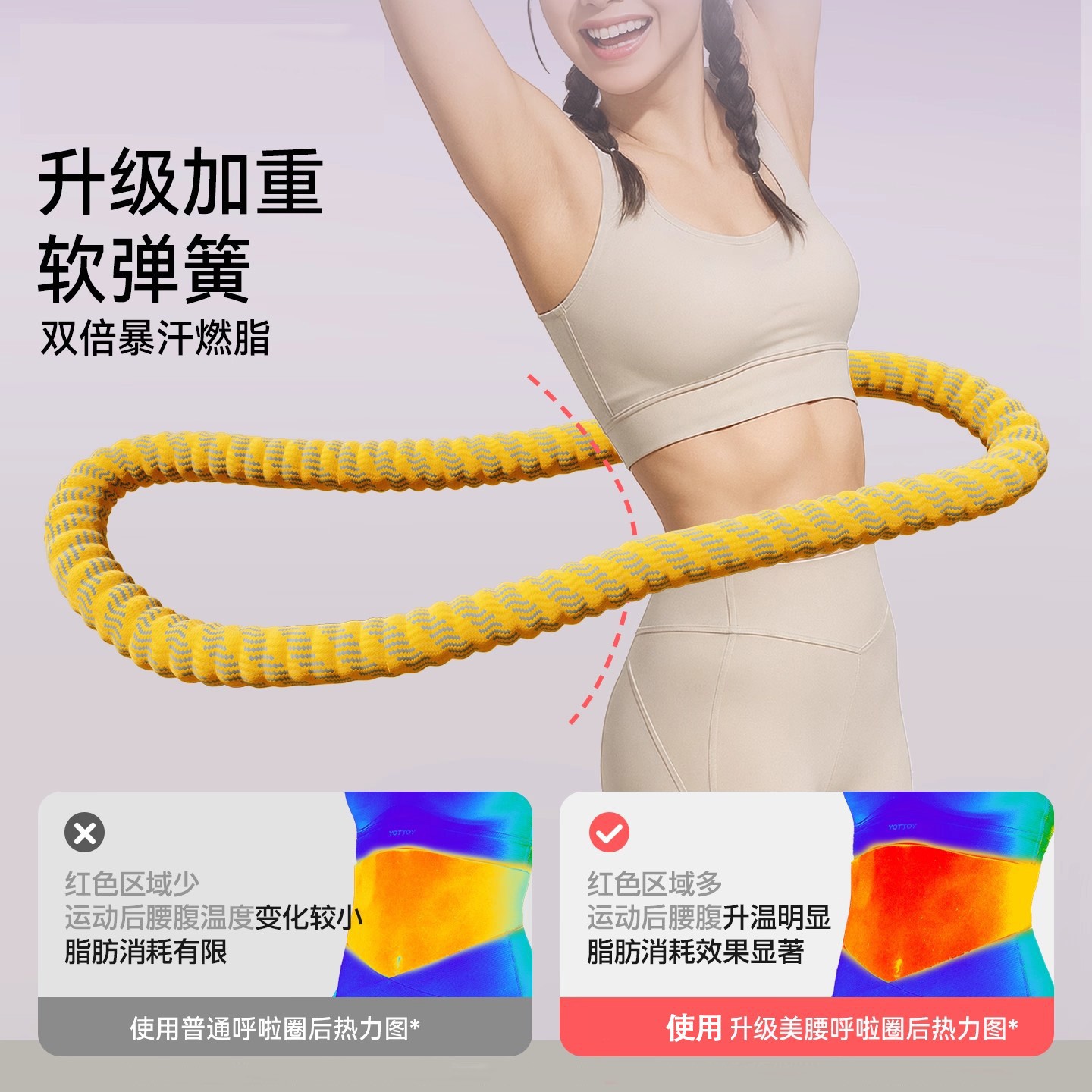 2025 Мягкий хула-хуп для подтяжки живота, сжигания жира, похудение без вреда для талии, женский хула-хуп для стройной талии и похудения