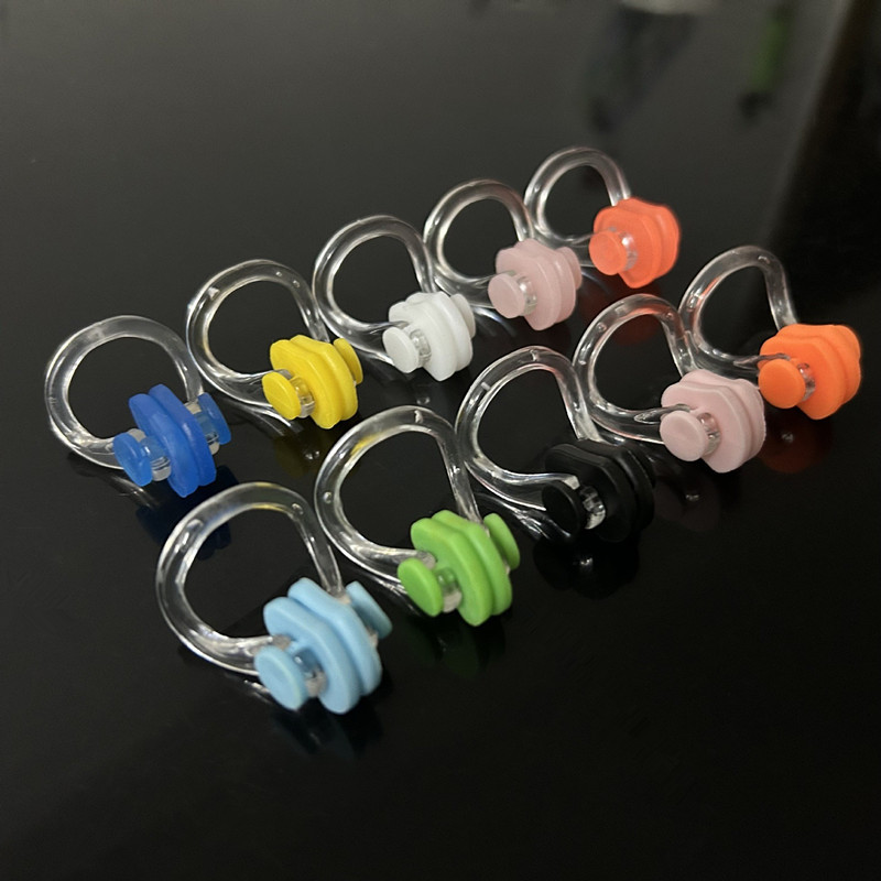 Nose Clip Swimming Swimming Gear Waterproof Silicone Adult Universal Kidsren's Anti-Slip Training Anti-Choking Water Supplies Wholesale Tpe