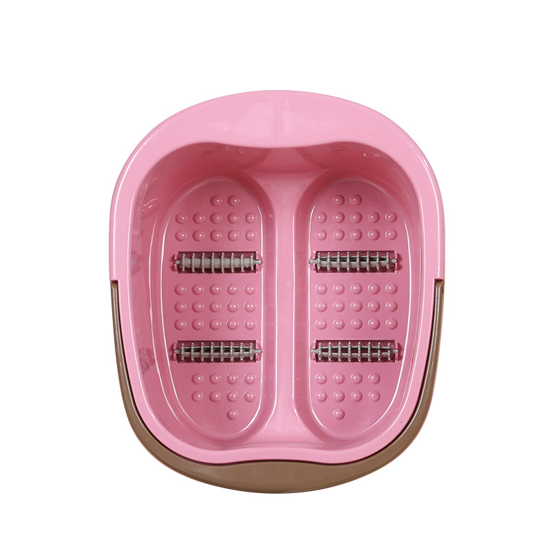 Portable Foot Bath Bucket Manufacturer Little Yellow Duck Four-Wheel Massage Foot Bath Roller Foot Bath Bucket Gift Printed Logo Foot Bath Basin