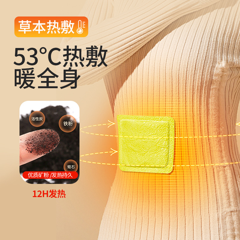 [9.9-40 Patches] Warm Patch, Mugwort Warm Patch, Motherwort Warm Body Hot Compress Patch, Aunt Warm Belly, Waist and Abdomen Hot Patch Y