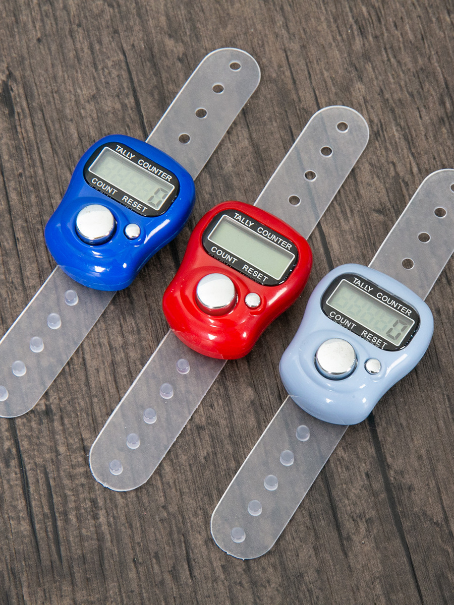 Finger Counter Manual Ring Mini Counter ABS Material in stock Supply Hand Press Digital Point Display