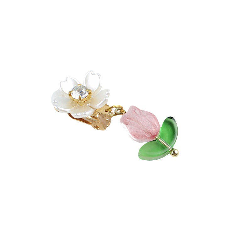 Antique 2023 earrings without ear holes children's ear clip colored glaze fairy stars children's ear accessories wholesale women