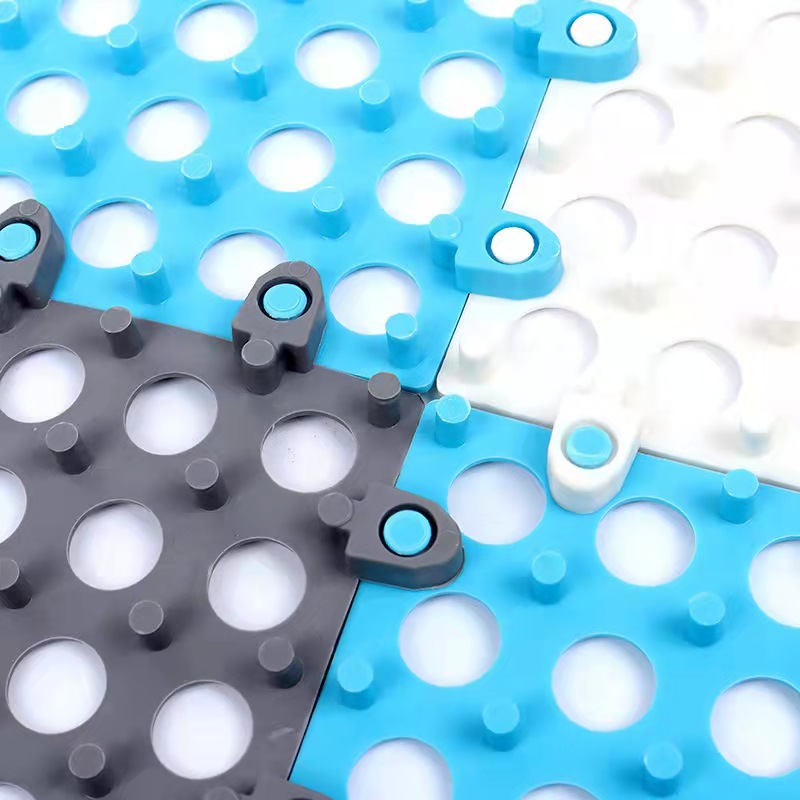 Bathroom suction cup non-slip mat splicing floor mat bathroom shower room bath kitchen floor mat waterproof non-slip waterproof mat