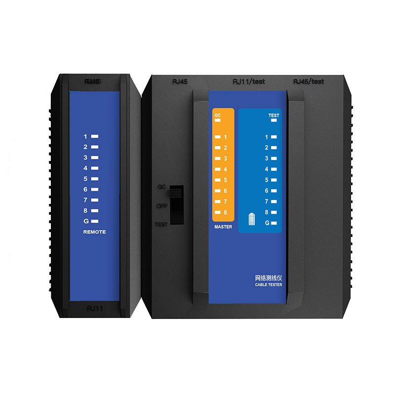 2-in -1 Multifunctional Network Cable Tester Measuring Wire Checker Network Cable Telephone Line Crystal Head Detection Fiber Finder