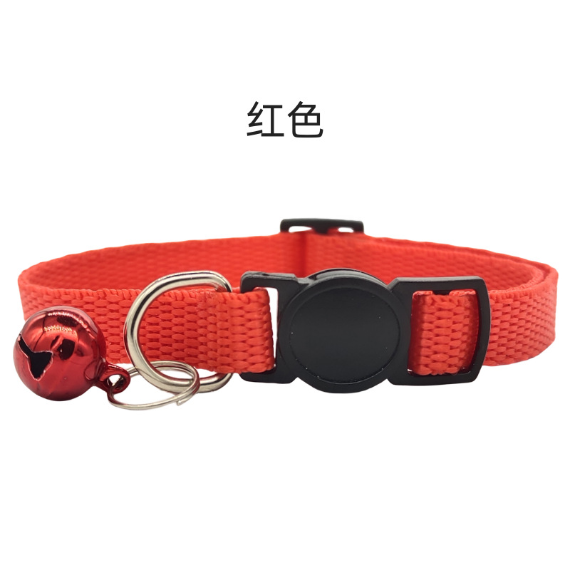 Cross-border explosion dog collar safety buckle anti-suffocation cat collar multi-color adjustable pet collar in stock wholesale