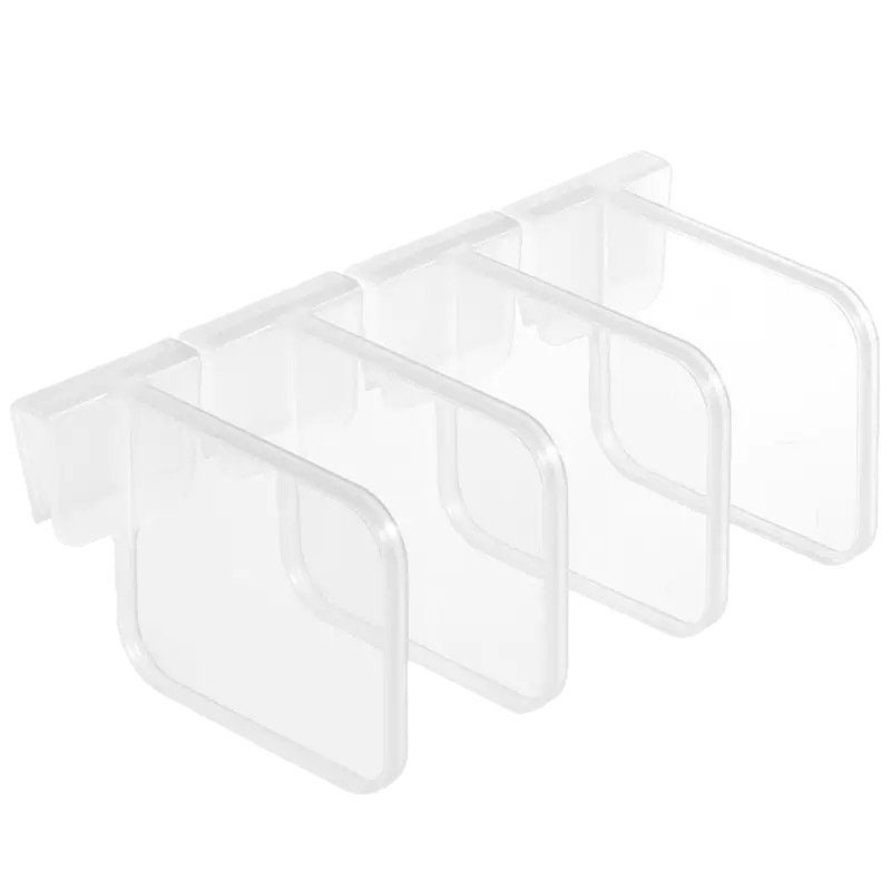 Multifunctional Household Refrigerator Divider Organizer with Freely Adjustable Snap-On Grid Holder Clip to Organize Refrigerator Door Divider Clip