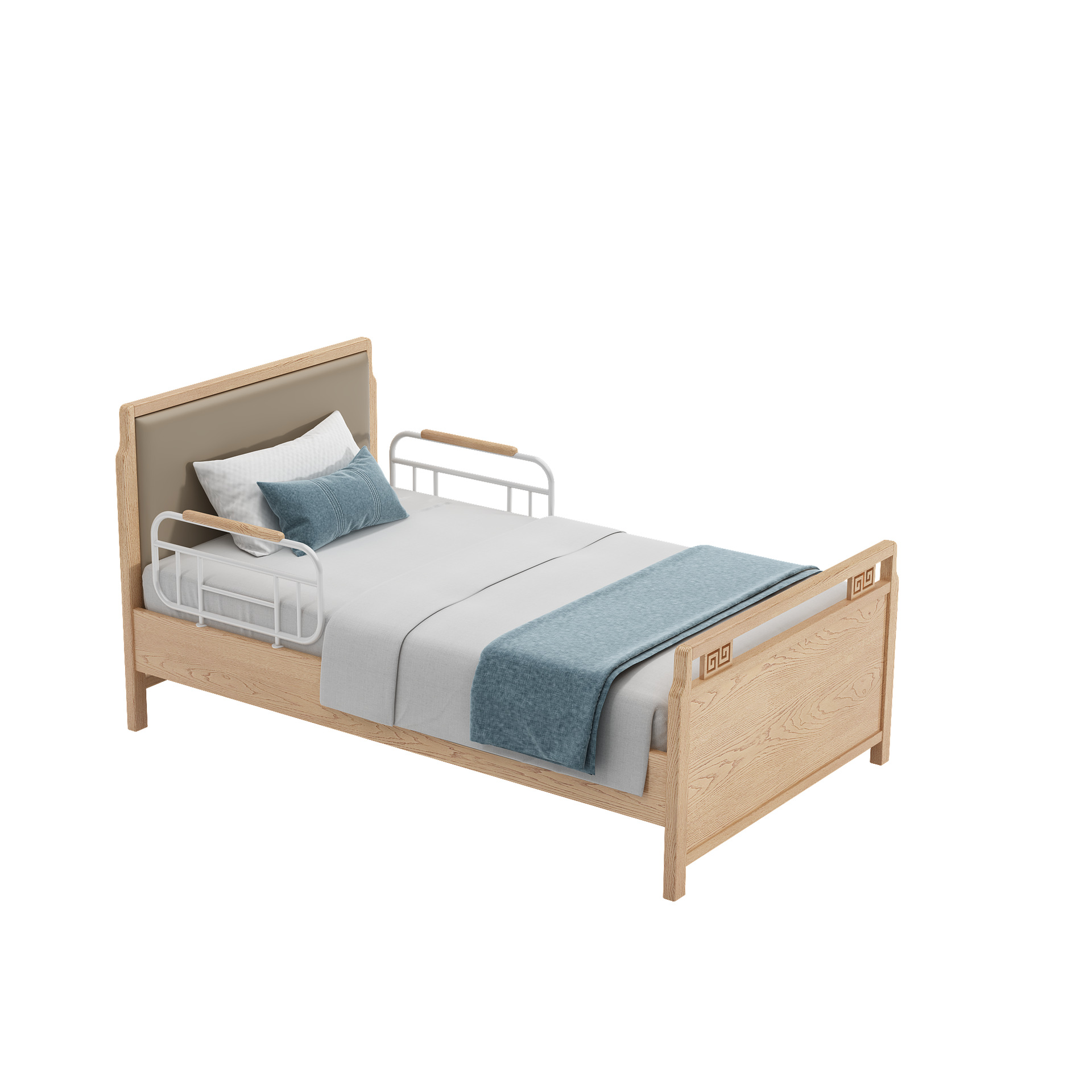 Nursing Home Elderly-Friendly Furniture Solid Wood Electric Multi-Functional Nursing Bed Nursing Home Elderly Remote Control Turn-Over Nursing Bed