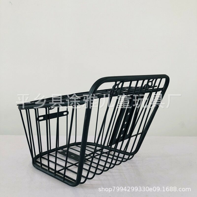 Electric car front slope basket bicycle rear basket bicycle can be thickened and widened with vegetable basket