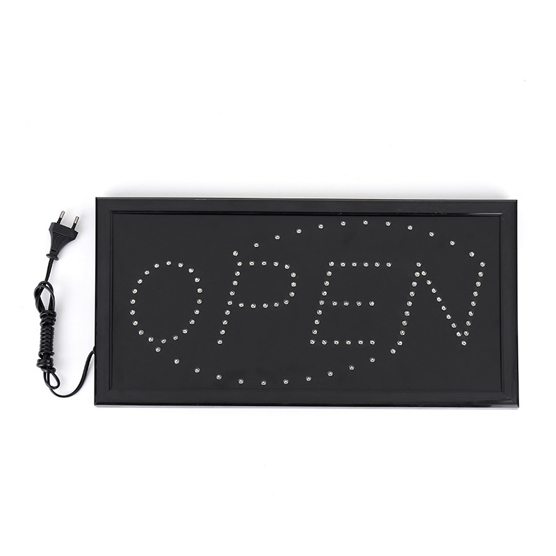 Store Window Led Advertising Sign Open Luminous Letter Light Sign Outdoor Wall-Mounted Display Sign High-Brightness Waterproof