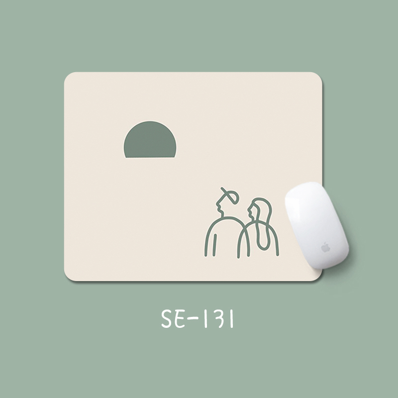 Simple and Fresh Mouse Pad, Slippery Desktop Pad, Office Notebook Pad, Wrist Guard, Stain-Resistant, Creative and Cute Mouse Pad