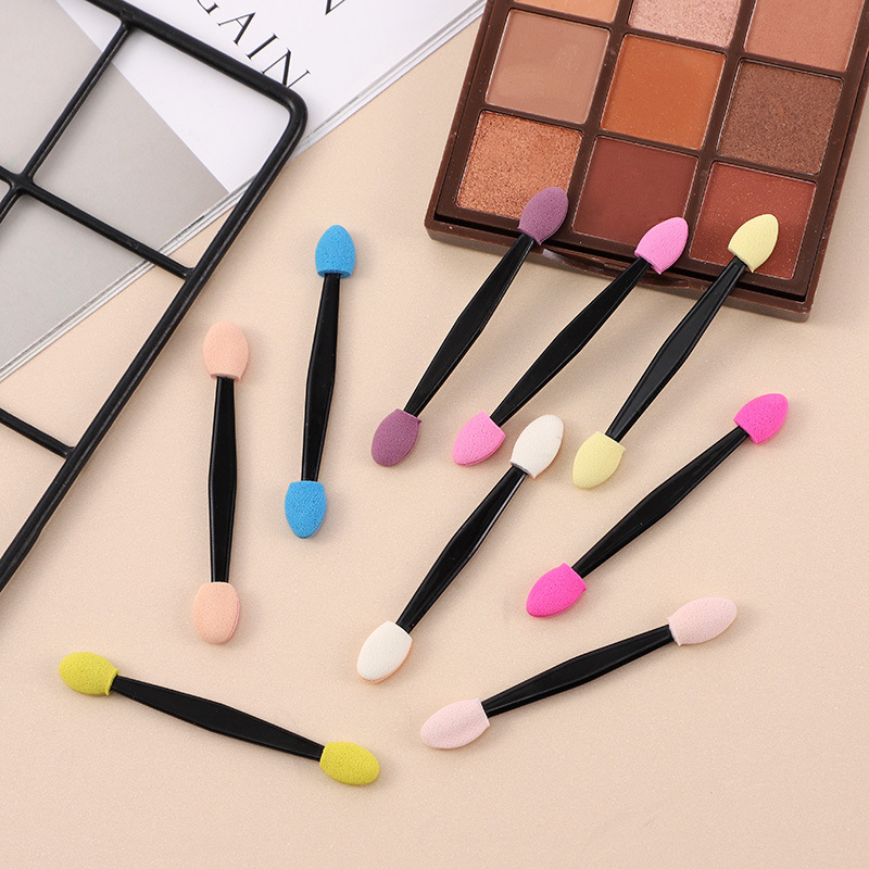 Прямые продажи от производителя, не одноразовая двусторонняя кисть для смешивания, латексный спонж, кисть для макияжа глаз