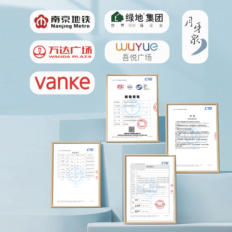 Uhpc Outdoor Tyco Terrazzo Sitting Stool Grc Translucent Concrete Public Seat Flower Bed Landscape Leisure Sitting Stool