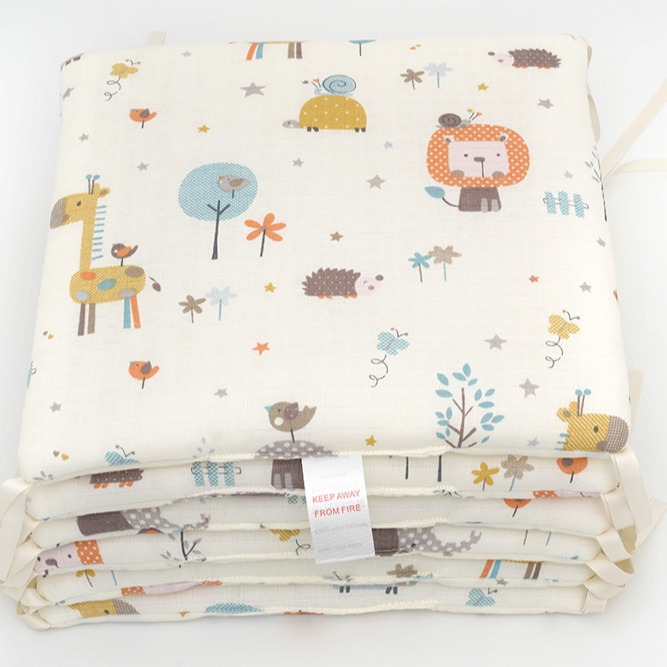 Baby crib newborn bedding anti-collision fence gauze zoo 30*30*6 whole wash