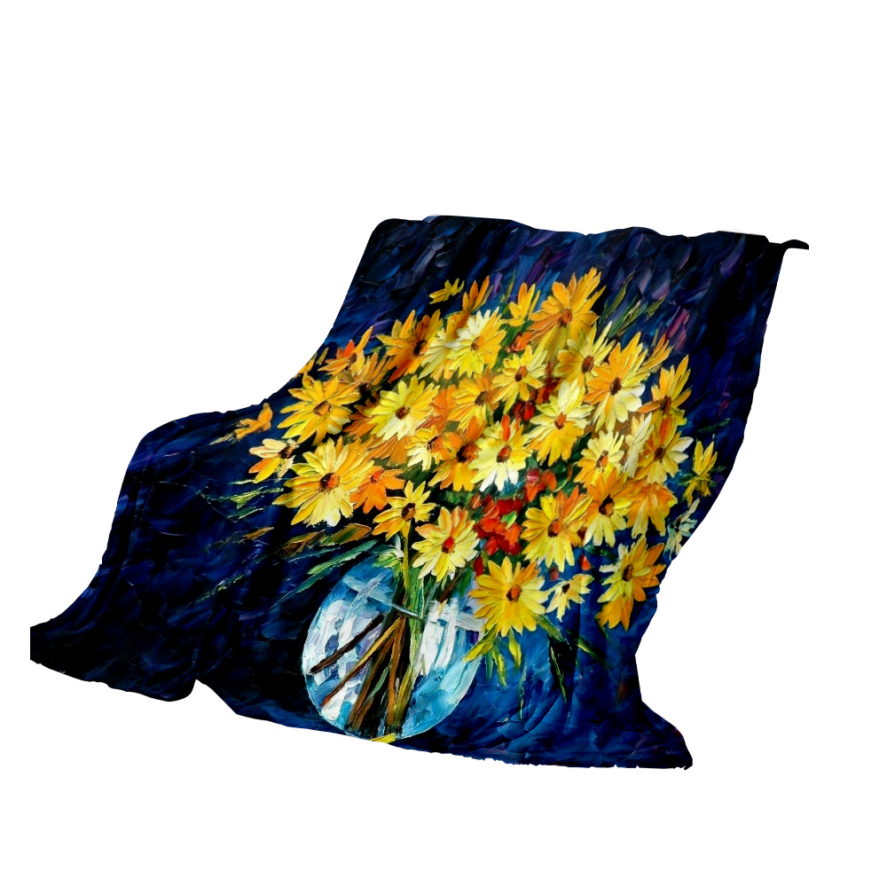 Cross-Border Export Digital Printing Shower Curtain Bath Towel Beach Towel Blanket Hanging Cloth Picture Dz Chain·Connected