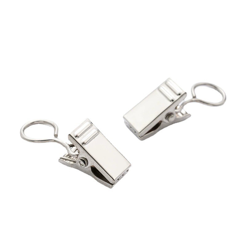 Прямо от производителя, металлические зажимы для штор, клипсы для штор, клипсы для фона гобеленов с кольцом для открытия и закрытия