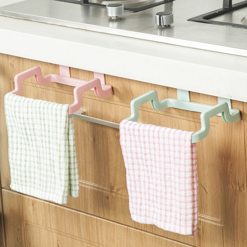 Kitchen Hangable Cabinet Door Garbage Rack Door Back Garbage Bag Storage Rack Plastic Bag Shelf Garbage Bin Bracket