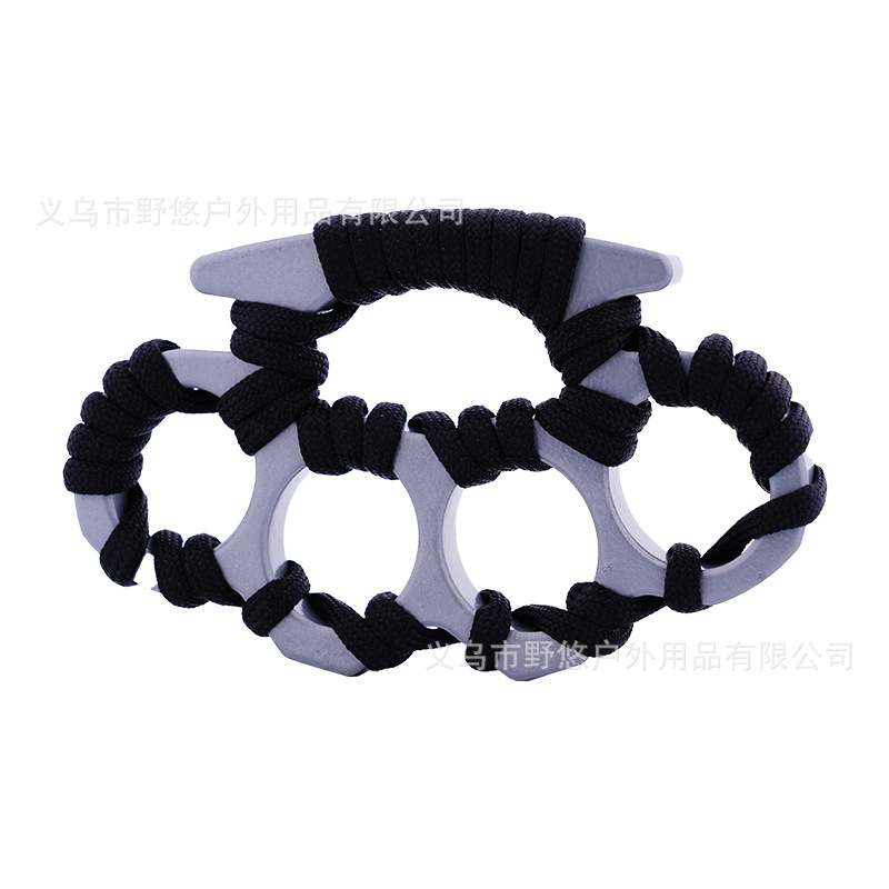 Thickened evil spirit finger tiger four-finger hand brace zinc alloy self-defense guard first-aid car escape window breaker iron fist