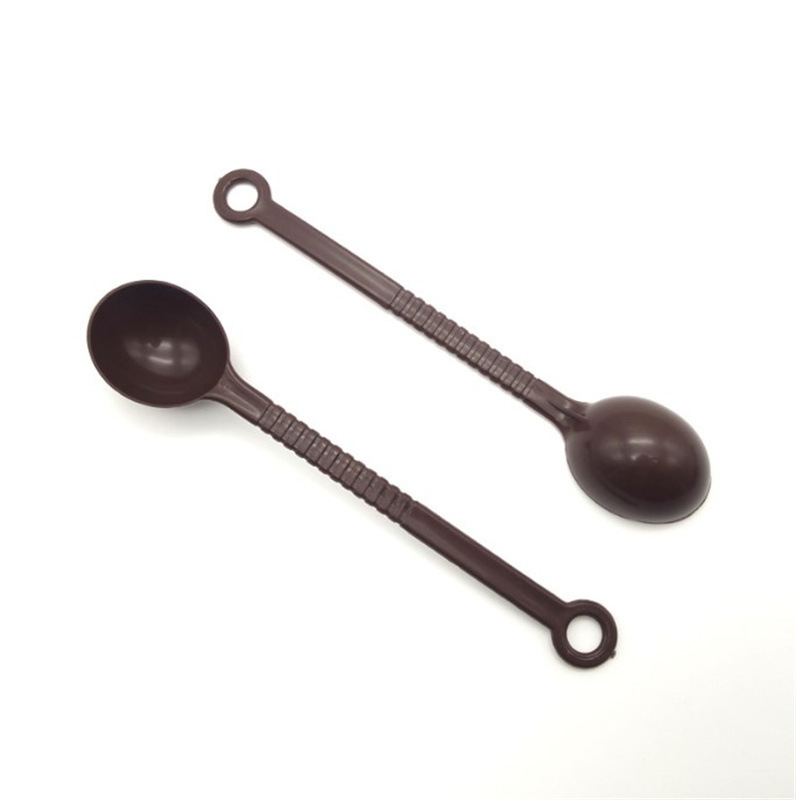 Fruit powder spoon plastic coffee bean spoon measuring powder spoon 10 grams ml grams seasoning spoon milk tea shop small spoon ounces Creamer spoon