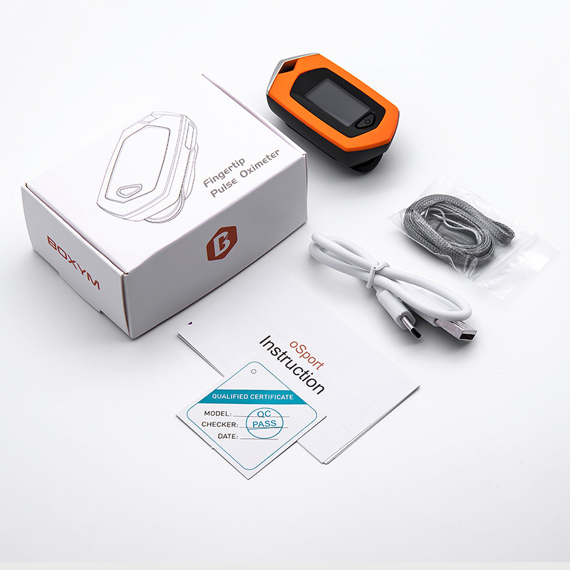 Charging oximeter finger clip pulse oximeter foreign trade oximeter oximeter oxygen pulse meter oxygen therapy instrument