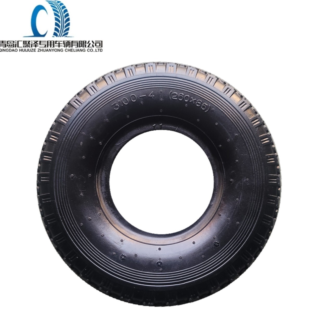 Резиновая шина 300-4 для тележки Tiger Car, грузового автомобиля, складской тележки