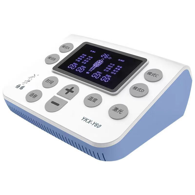 Crane Ykx-Y60 Hot Compress Electrotherapy Laser Therapy Computerized Medium Frequency Therapy Device with Voice Prompts for Home Use, Multifunctional