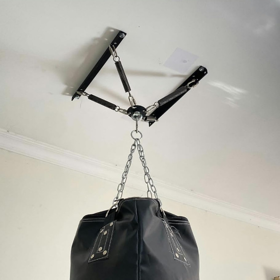 Cross-Border Hot Selling Heavy Ceiling Boxing Sandbag Vibration Damping Spring Steel Bracket