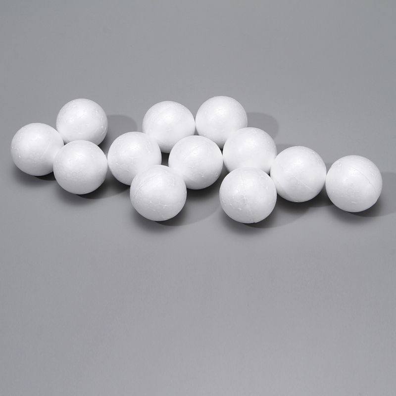 Factory Direct Supply Foam Ball Foam Ball White Solid Styrofoam Ball Kindergarten Handmade DIY Ball Mold